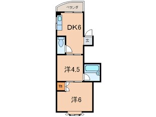 ハイツアルペン杭瀬の物件間取画像